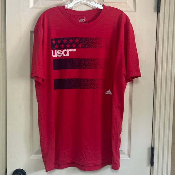 adidas Other - Adidas USA Golf tshirt size XL. Red / Blue / white